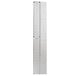 An Advance Tabco stainless steel rectangular drink rail with holes.