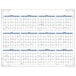 An At-A-Glance desk pad calendar with blue and white squares and clear corners.