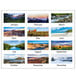 An At-A-Glance desk pad calendar with a collage of different landscape photos.