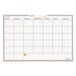 An At-A-Glance dry erase monthly planning calendar with a white border and yellow dates.