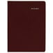 The burgundy cover of an At-A-Glance weekly appointment book with white pages.