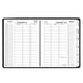 An At-A-Glance black, white, and gray triple view weekly/monthly appointment book cover.