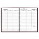 An At-A-Glance Winestone weekly appointment book open to a black and white calendar page.