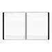 A graphite spiral bound At-A-Glance monthly planner with white lined pages.