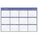 An At-A-Glance wall planner with a blue border and white lines with blue text.