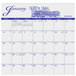 An At-A-Glance wirebound wall calendar with a white background and illustrations of cities.