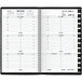 A black At-A-Glance compact spiral-bound weekly appointment book open to a January 2025 calendar page.