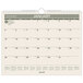 An At-A-Glance spiral bound calendar page for January 2024 with a green border.