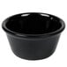 Thunder Group ML538BL1 4 oz. Black Smooth Melamine Ramekin - 12/Pack