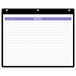 An At-A-Glance desk calendar with white paper and purple and white lines.