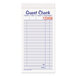 Adams 10450SW 2-Part White / Canary Carbonless Guest Check Book - 10/Pack