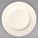 A Homer Laughlin ivory china plate with rolled edges.