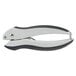 A Bostitch PaperPro handheld 1 hole punch with a gray and black rubber grip.