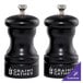 A black Chef Specialties Capstan salt and pepper mill set.