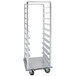 Cres Cor 207-1811-D 11 Pan End Load Roll-In Refrigerator Rack with Base Plate and Bumper - Assembled