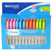 A package of 12 Westcott kids' scissors with multicolored handles.