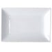 A white rectangular porcelain platter.