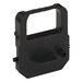 A black plastic tape with a handle and a small hole.
