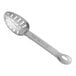 A Vollrath stainless steel slotted spoon with a handle.