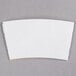 A white customizable coffee cup sleeve on a white background.