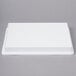 A white rectangular box lid with a black border.