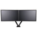 a pair of black monitors