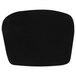 A black cushion with cooling gel and memory foam for a chair back.