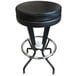 A black Holland Bar Stool with a Villanova logo on the round seat and a round white LED base.