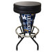 A Holland Bar Stool University of Kentucky LED bar stool with a black seat.