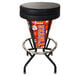 A Holland Bar Stool with a black seat and Clemson University logo.