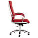 A red Alera Neratoli high-back office chair with chrome legs.