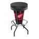 A Detroit Red Wings themed indoor/outdoor LED bar stool with a black cushioned seat and metal legs.