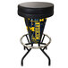 A Holland Bar Stool University of Michigan LED bar stool with a black seat.