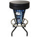 A Holland Bar Stool University of North Carolina LED bar stool with a black seat.