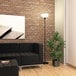 a blurry brick wall