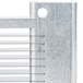 A close-up of a Nemco 1/4" metal blade assembly.