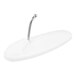 A white large wire hook with a metal arm, designed for wall mounting.