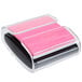 a pink and black card holder