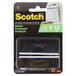 A package of 3M black multi-purpose fastener strips.