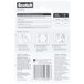 White packaging for 3M Scotch black signs and numbers mounting strips with black text and instructions.