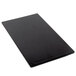A black rectangular Tablecraft melamine display tray.