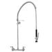 Fisher 2210-WB Wall Mounted 38 inch High Pre-Rinse Faucet with 8 inch Centers and Wall Bracket