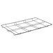 A wire rack with four compartments for Metro MLC1 Mightylite pans.