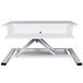 Luxor LVLUP PRO32-WH Pro 31 1/2 inch x 22 1/4 inch White Adjustable Two-Tier Stand Up Desktop Desk