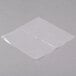 A roll of LK Packaging clear plastic sandwich bags with white writing on a gray surface.