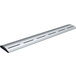 A silver Hatco curved infrared food warmer beam with LED lights.