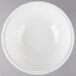 A white Fineline high profile plastic catering bowl with a lid on a white background.