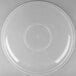 A clear plastic lid with a circular rim.