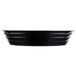 A black rectangular Fineline low profile plastic catering bowl.