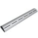 A silver metal curved tube with three LED lights at the bottom.